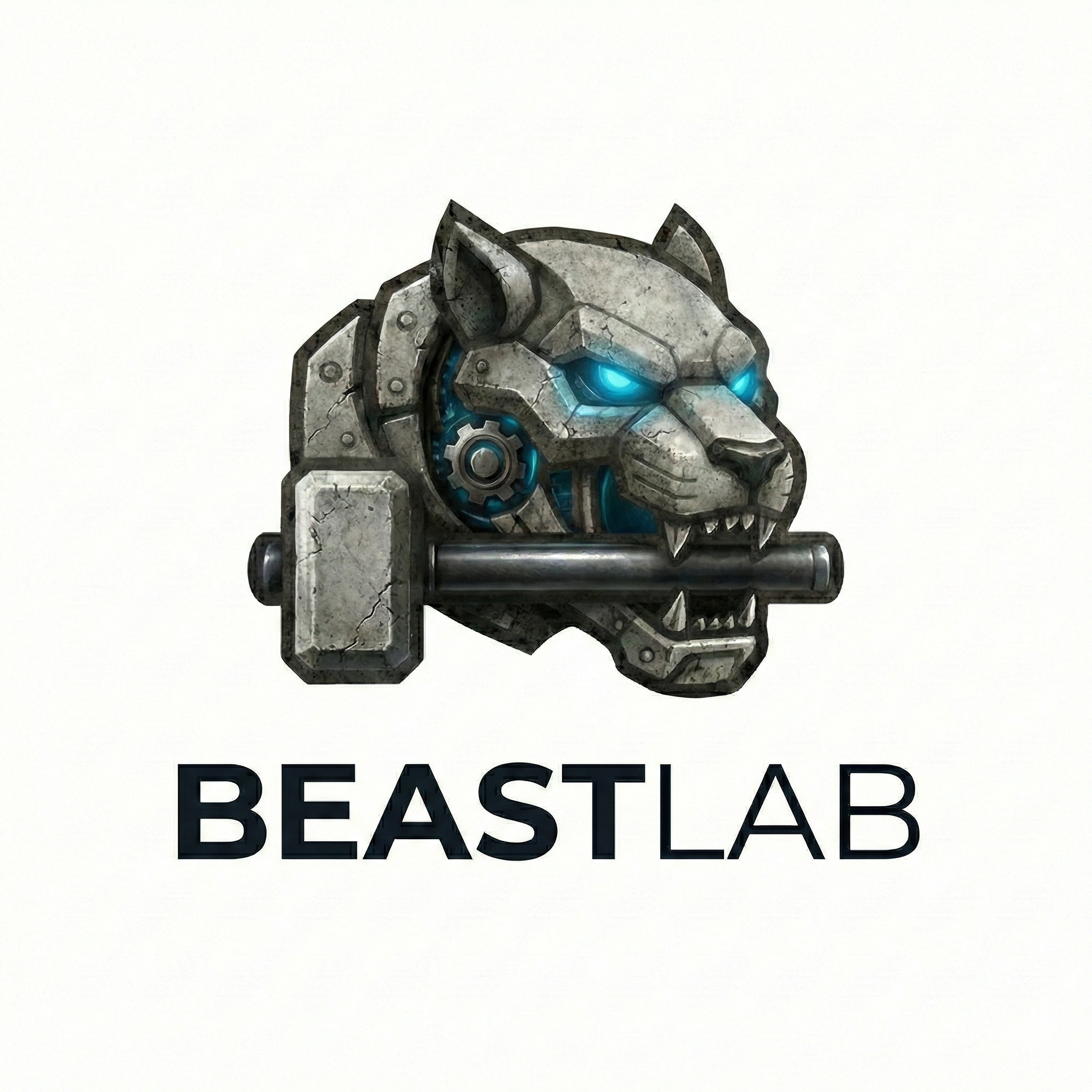 BeastLab AI square lockup, transparent