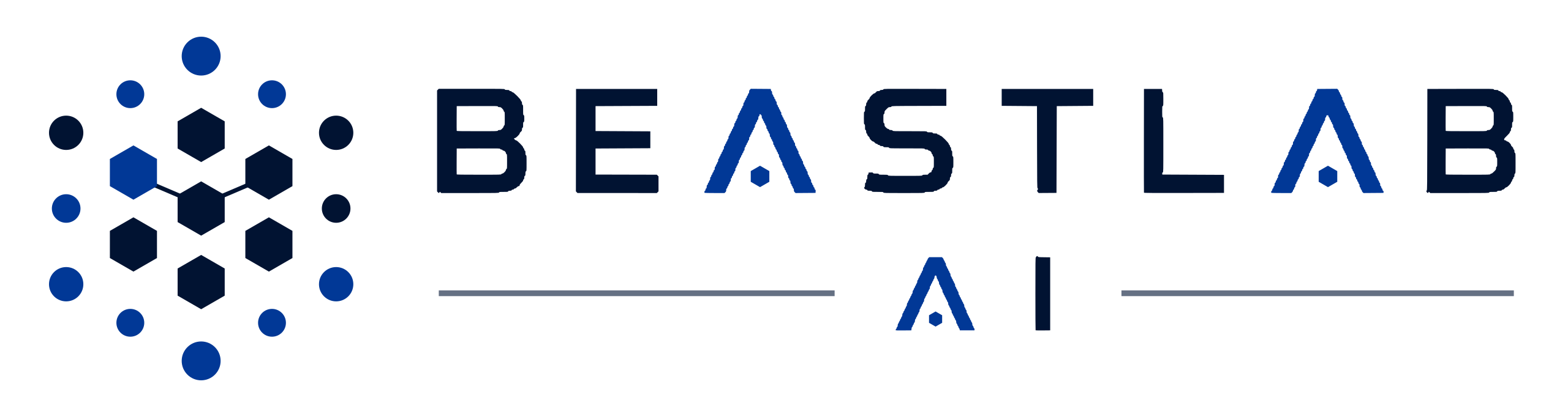 BeastLab AI horizontal lockup on a transparent background