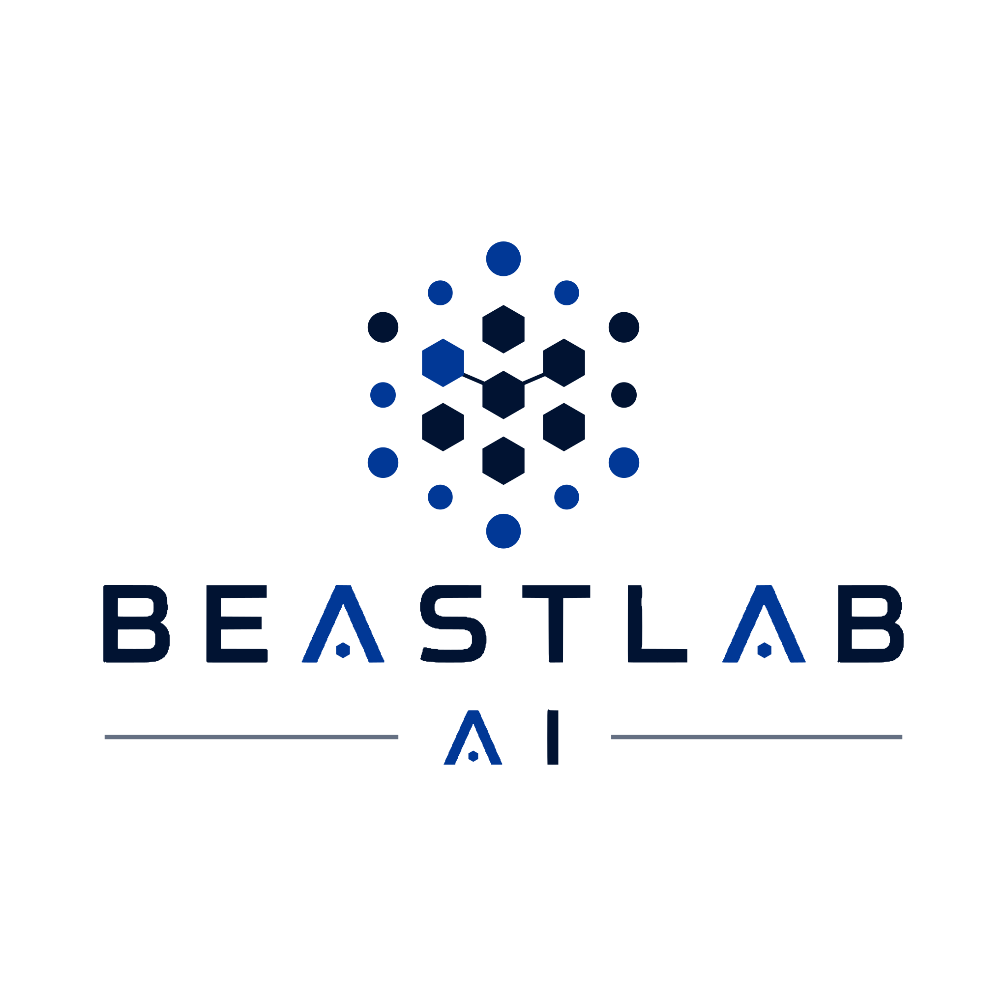 BeastLab AI square lockup on a transparent background