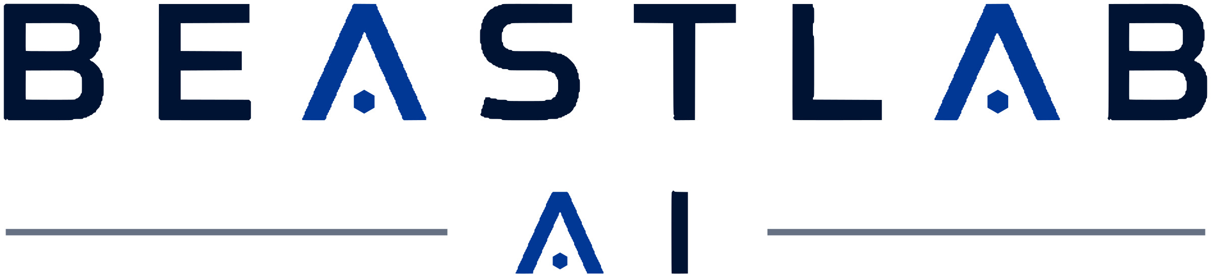 BEASTLAB wordmark with AI set below it, on a white background